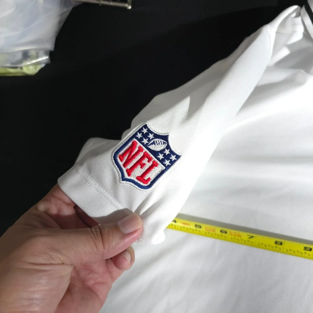 Nike‎ Atlanta Falcons NFL Mens XL White Dri-FIT Polo Shirt 00M3-100 Embroidered